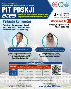 PIT PDSKJI Workshop 17 : Psikiatri Komunitas